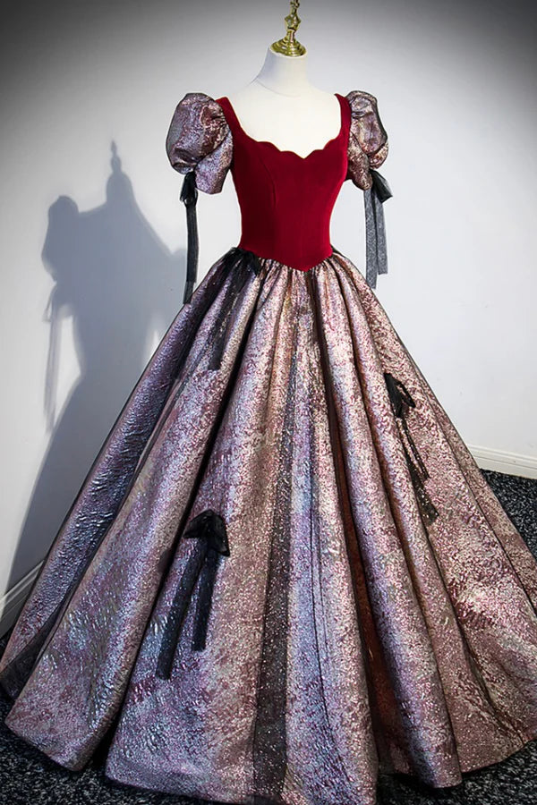 Wholesale Chic A-Line Short Sleeve Prom Dress Cute Evening Party Dress